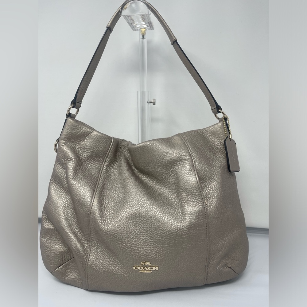 Coach Metallic Gold Leather Isabel Shoulder/crossbody Bag